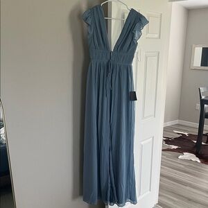 Lulu's Blue Maxi Dress